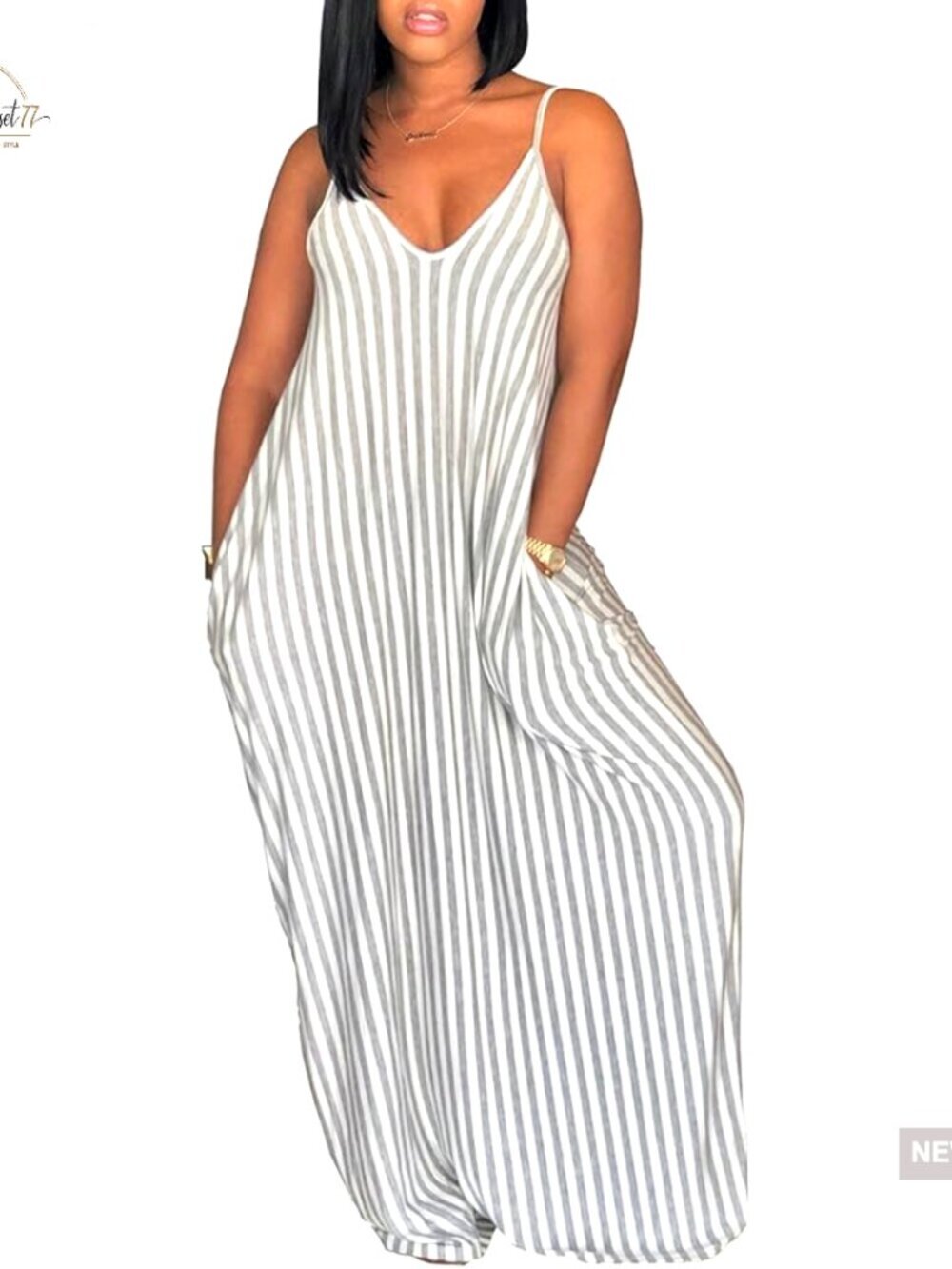 Plus Size Summer Maxi Dress Floral Boho Sleeveless Floor Length Sundress